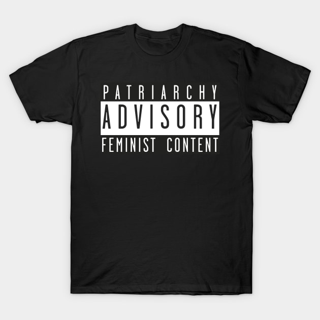 Feminist Content Warning T-Shirt by Jigsaw Youth
